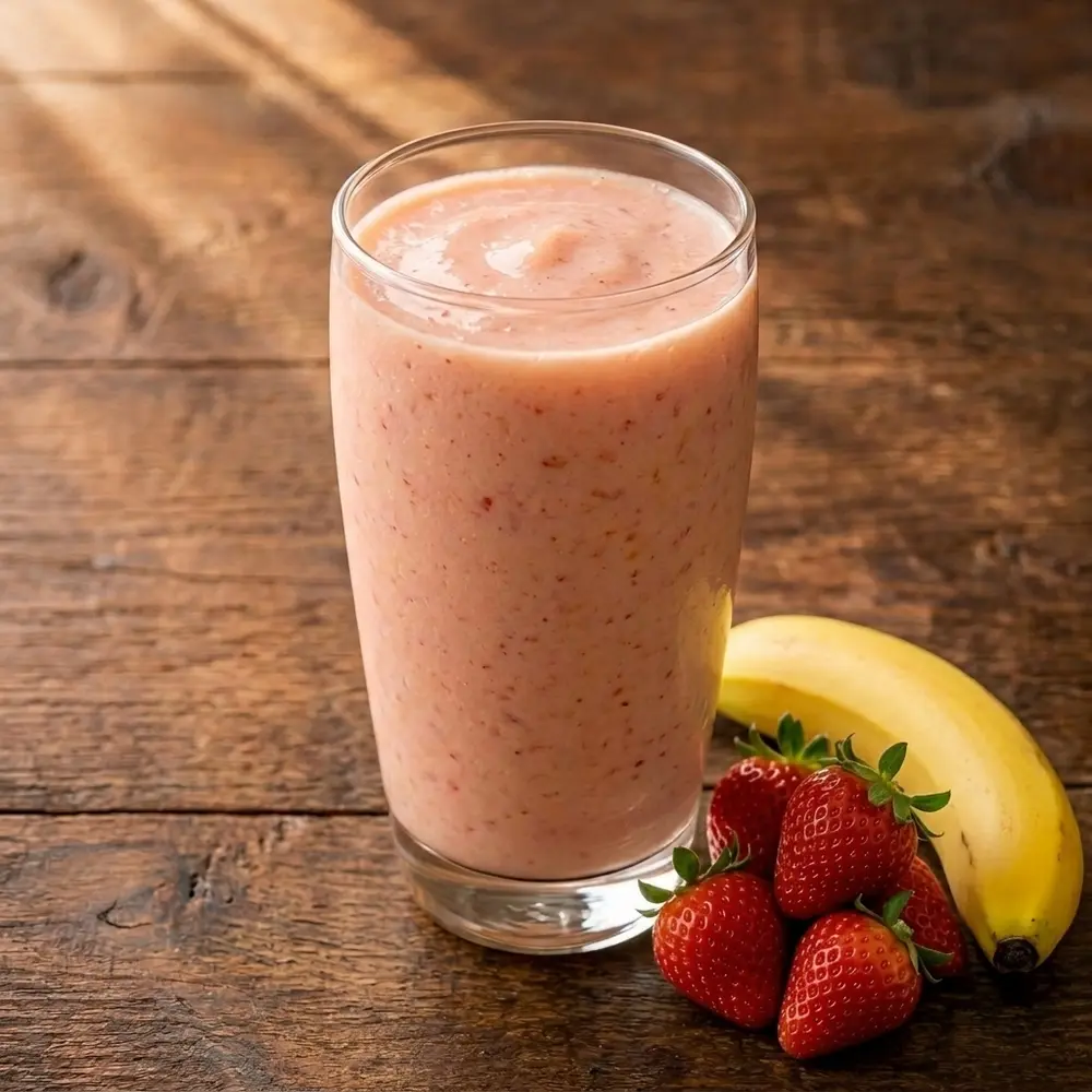 Banana and Strawberry Smoothie