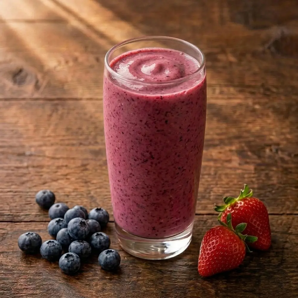 Blueberry and Strawberry Smoothie
