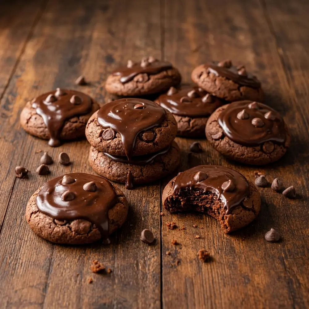 Double Chocolate Ganache Cookies