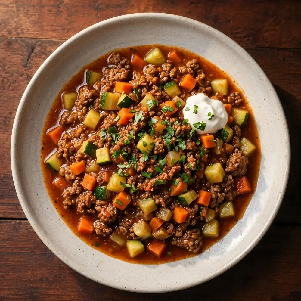 Ground Beef with Vegetables