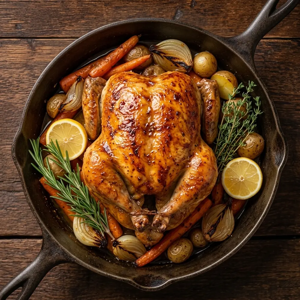 Herb-Roasted Shabbat Chicken