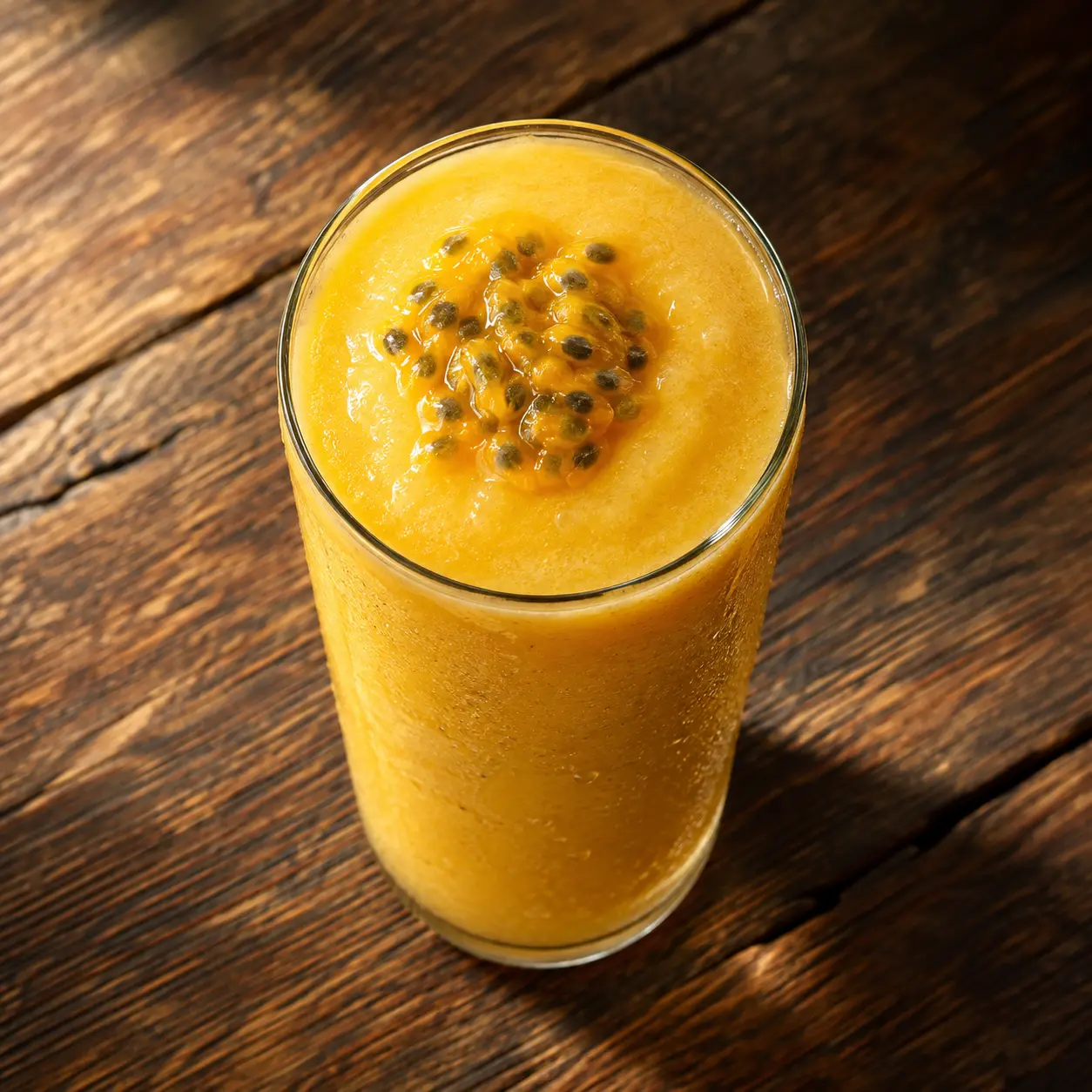 Mango, Passion Fruit, Orange and Pineapple Smoothie