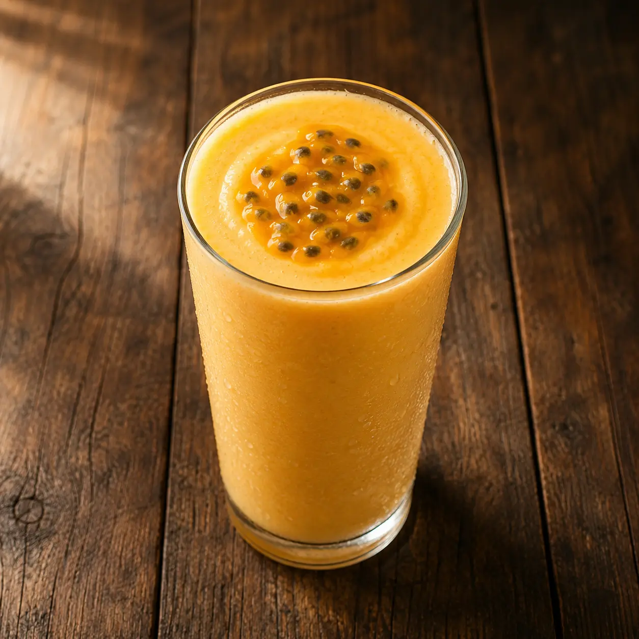 Mango, Passion Fruit and Rosewater Smoothie
