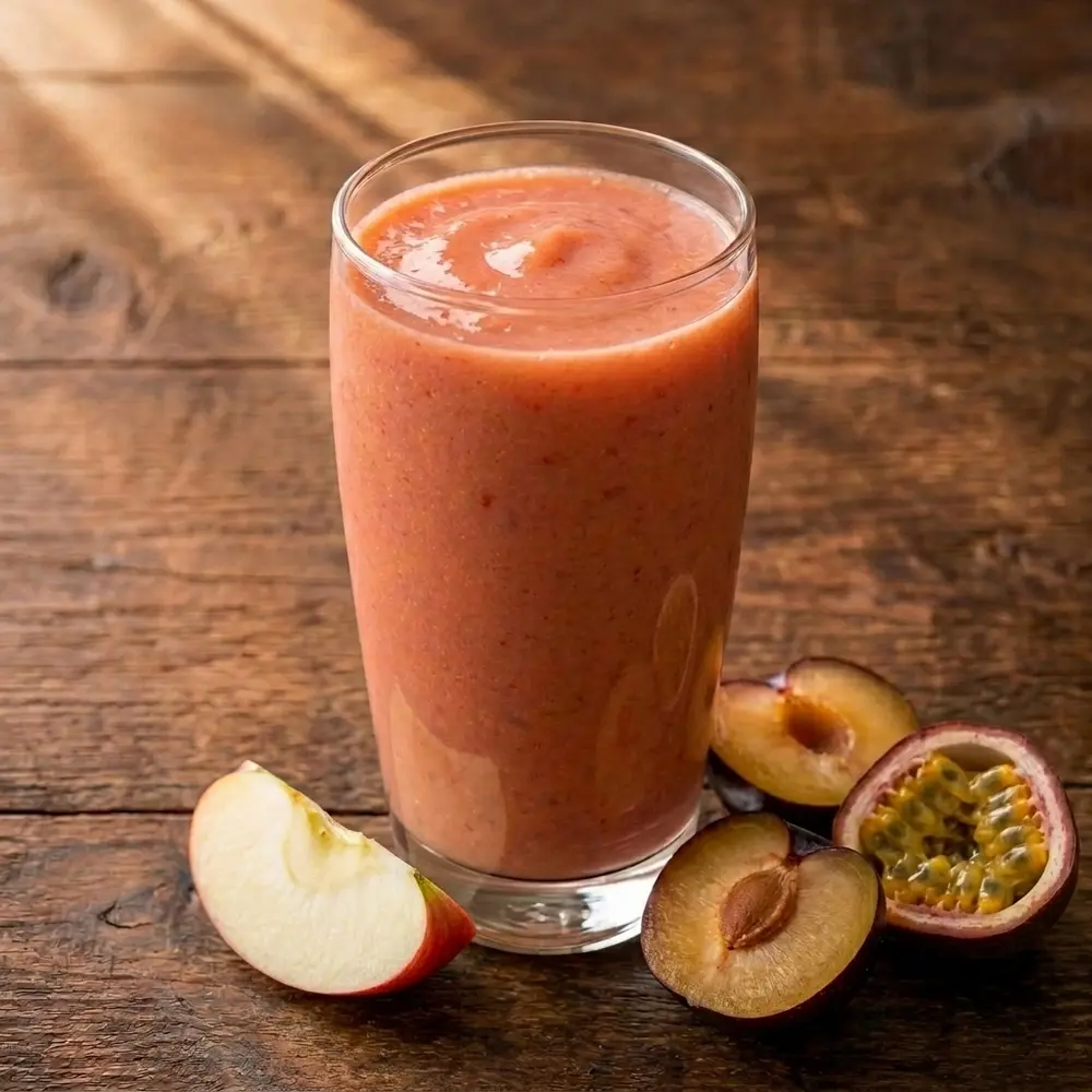 Plum, Passion Fruit and Apple Smoothie