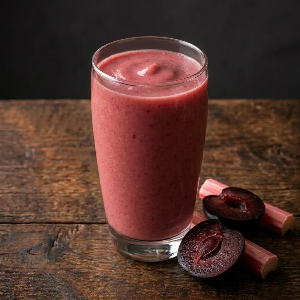 Plum and Rhubarb Smoothie
