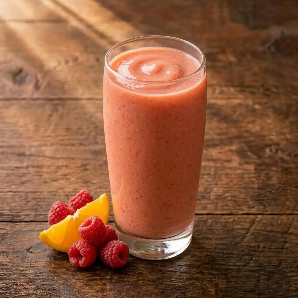 Raspberry and Orange Smoothie