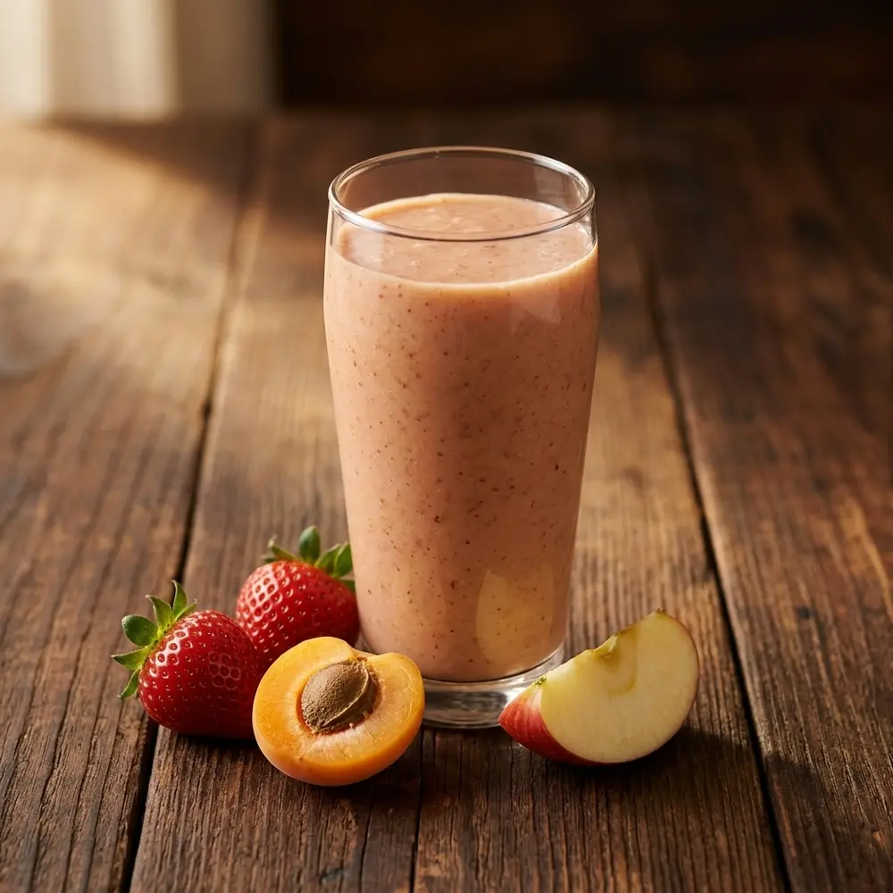 Strawberry, Apricot and Apple Smoothie