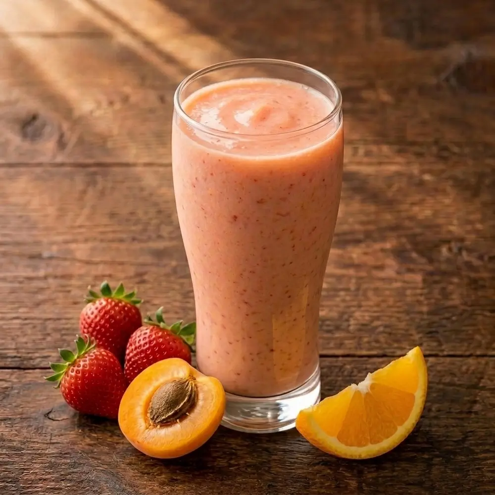 Strawberry, Apricot and Orange Smoothie