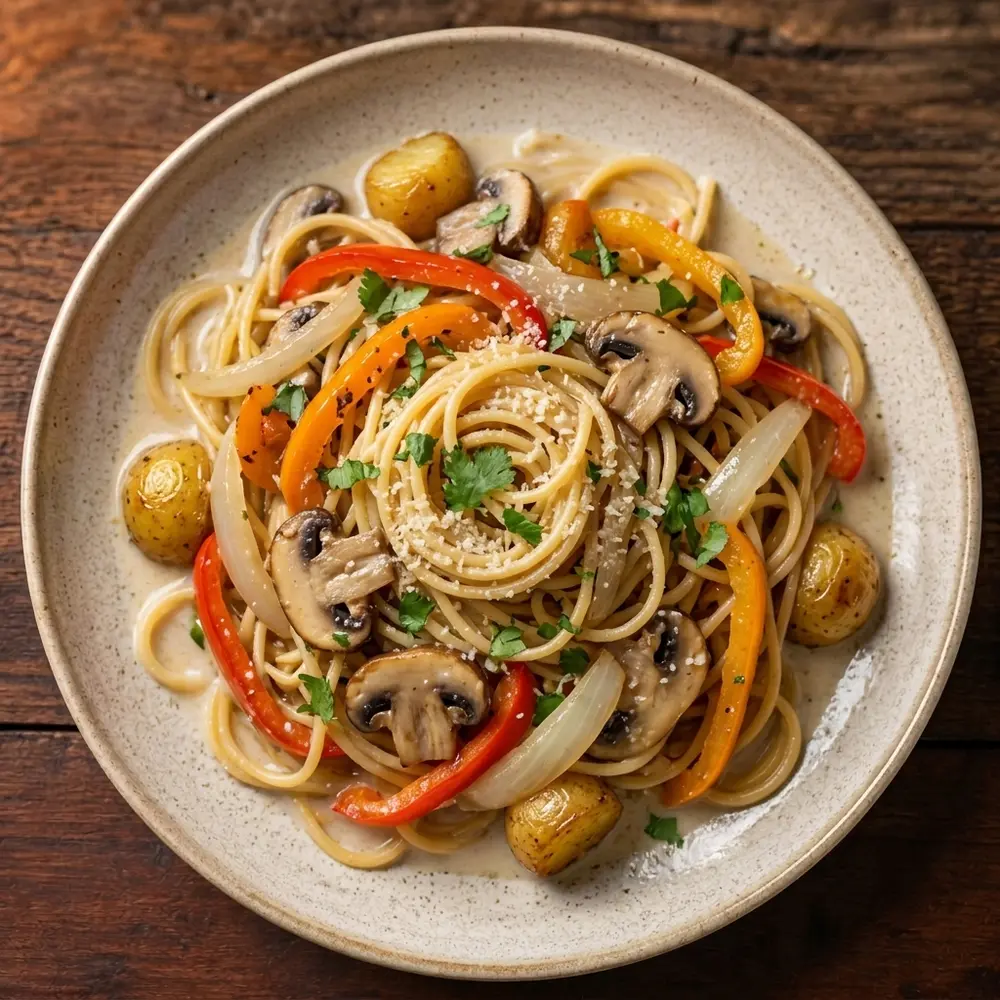 Vegetable Pasta Stir-Fry
